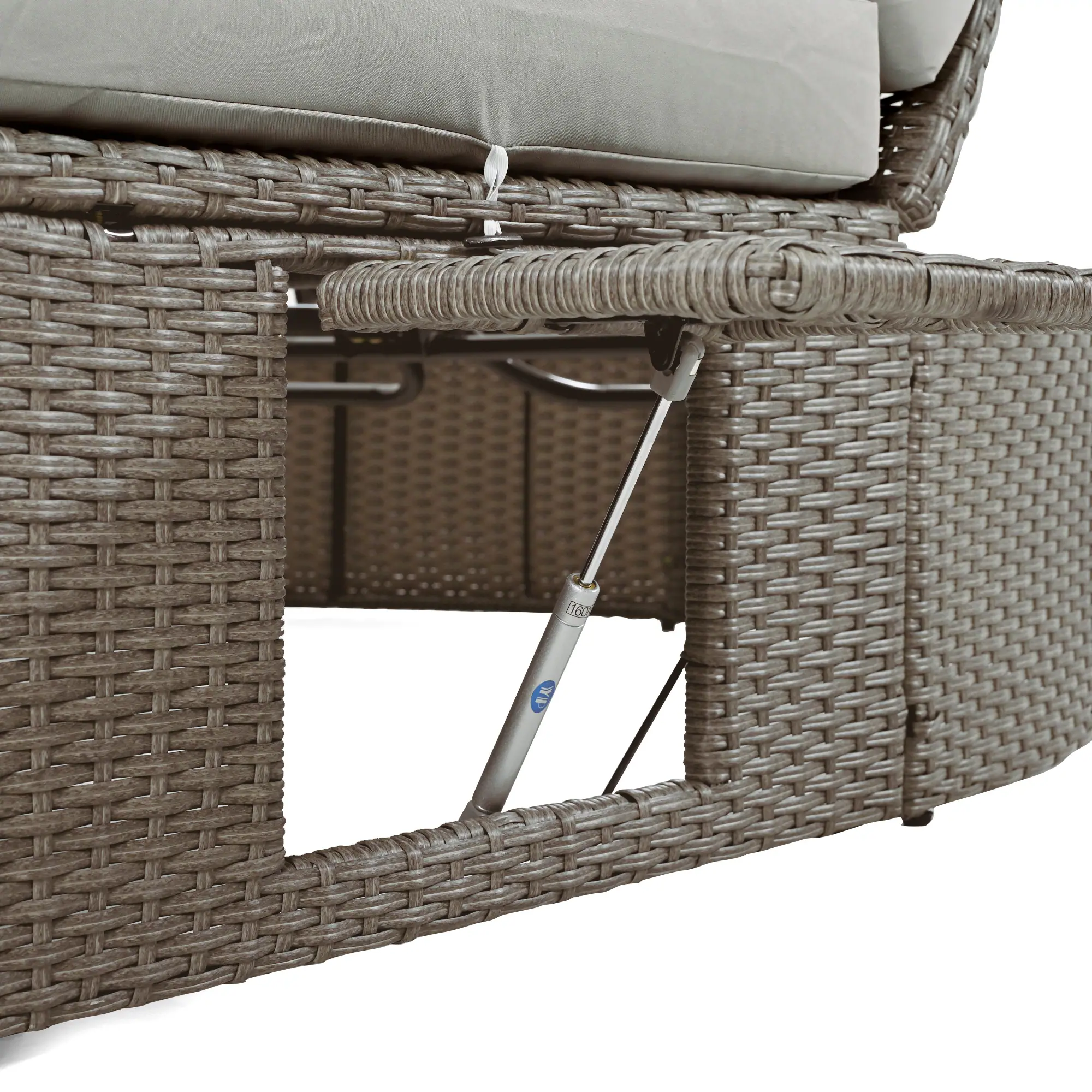 Outdoor Sun Bed Patio 2-Person Daybed with Cushions and Pillows by Leisure Zone - Image 15