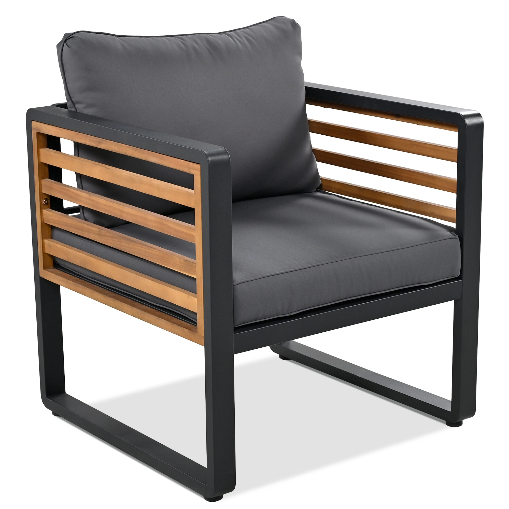 4-Piece Outdoor Conversation Set with Removable Cushions by Leisure Zone - Image 31