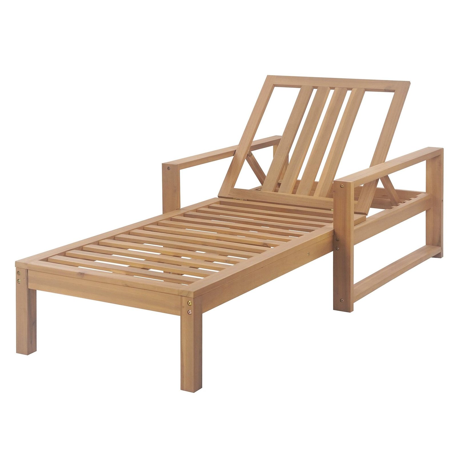 Outdoor Lounge Chair with 5-Position Adjustable Backrest by Leisure Zone - Image 5