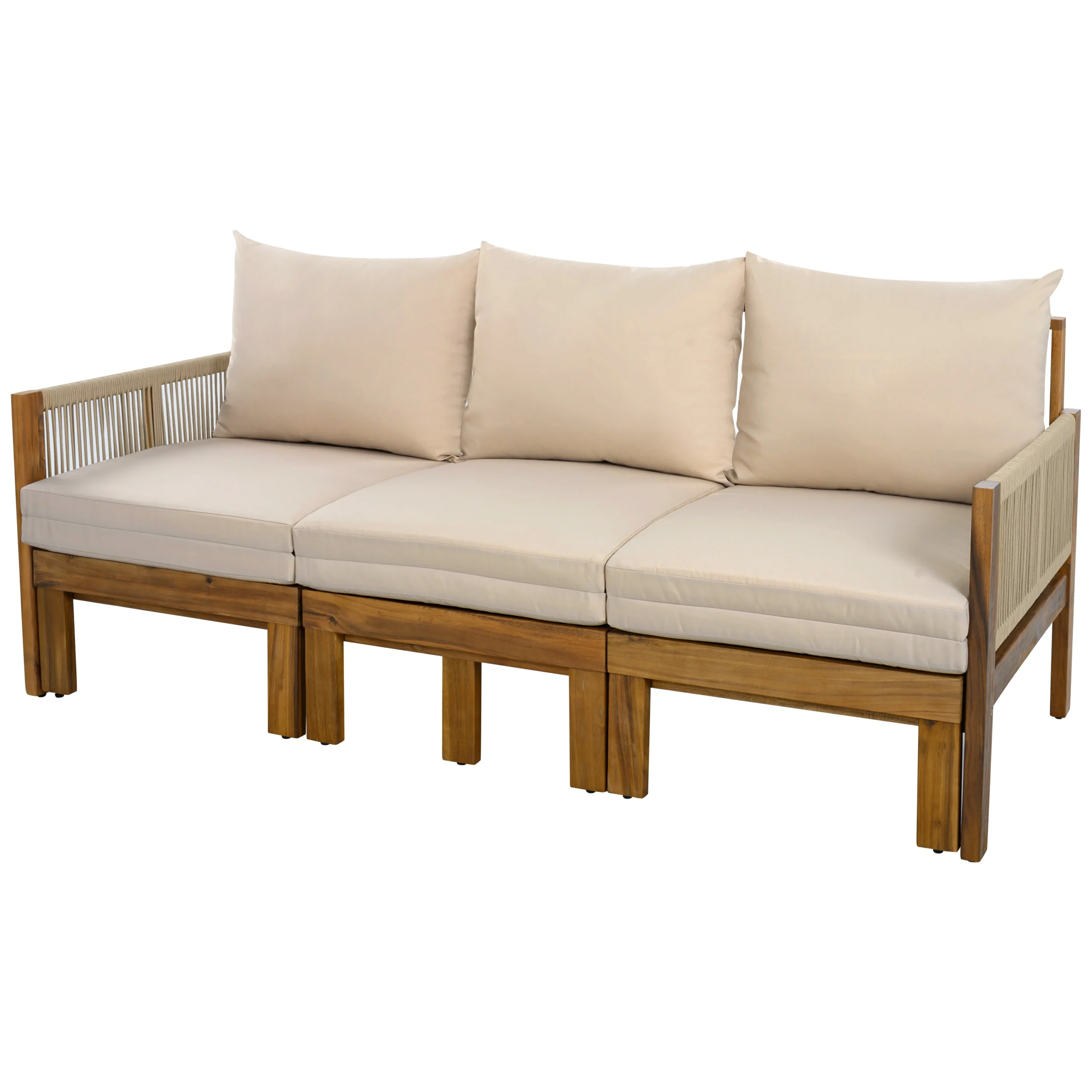 3-in-1 Outdoor Daybed & Patio Sofa with Pull-Out Sleeper by Leisure Zone - Image 15
