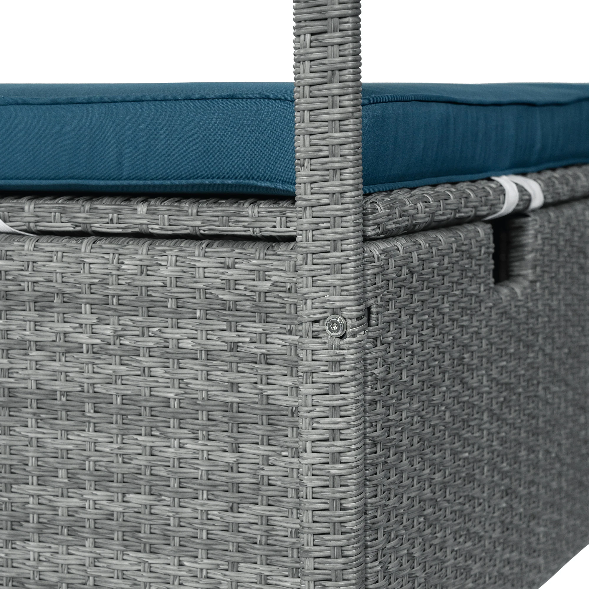 Adjustable Outdoor Sun Lounger with Canopy by Leisure Zone - Image 19