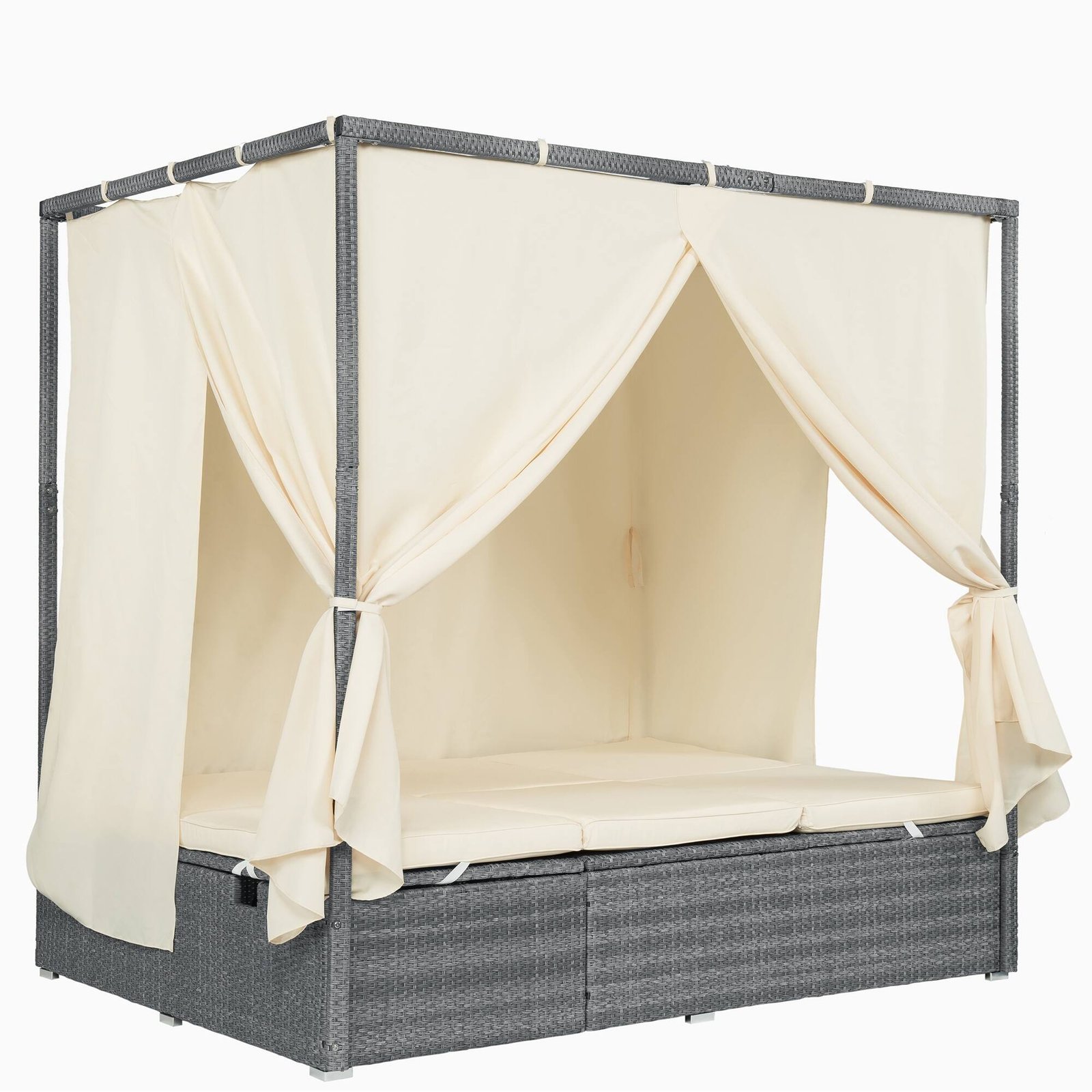 Adjustable Outdoor Sun Lounger with Canopy by Leisure Zone - Image 9