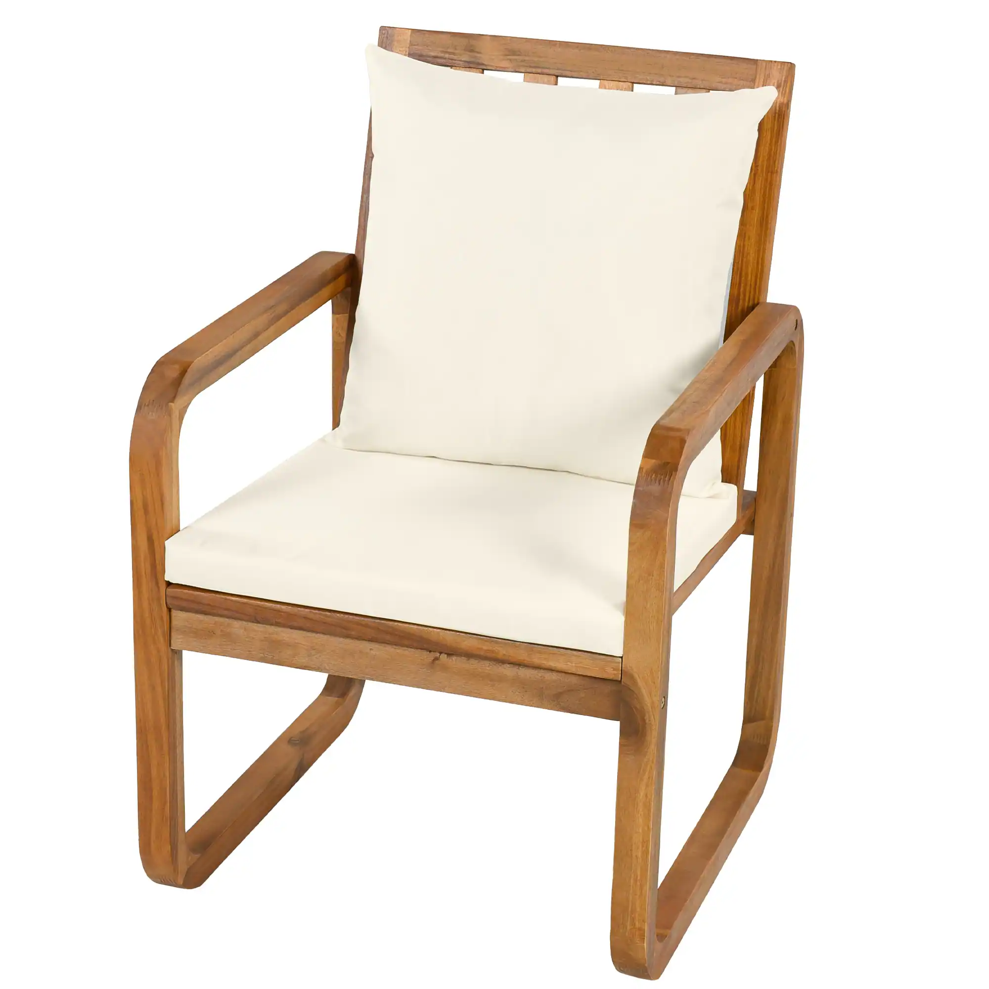 7-Piece Acacia Wood Outdoor Dining Set with Water-Resistant Cushions by Leisure Zone - Image 8