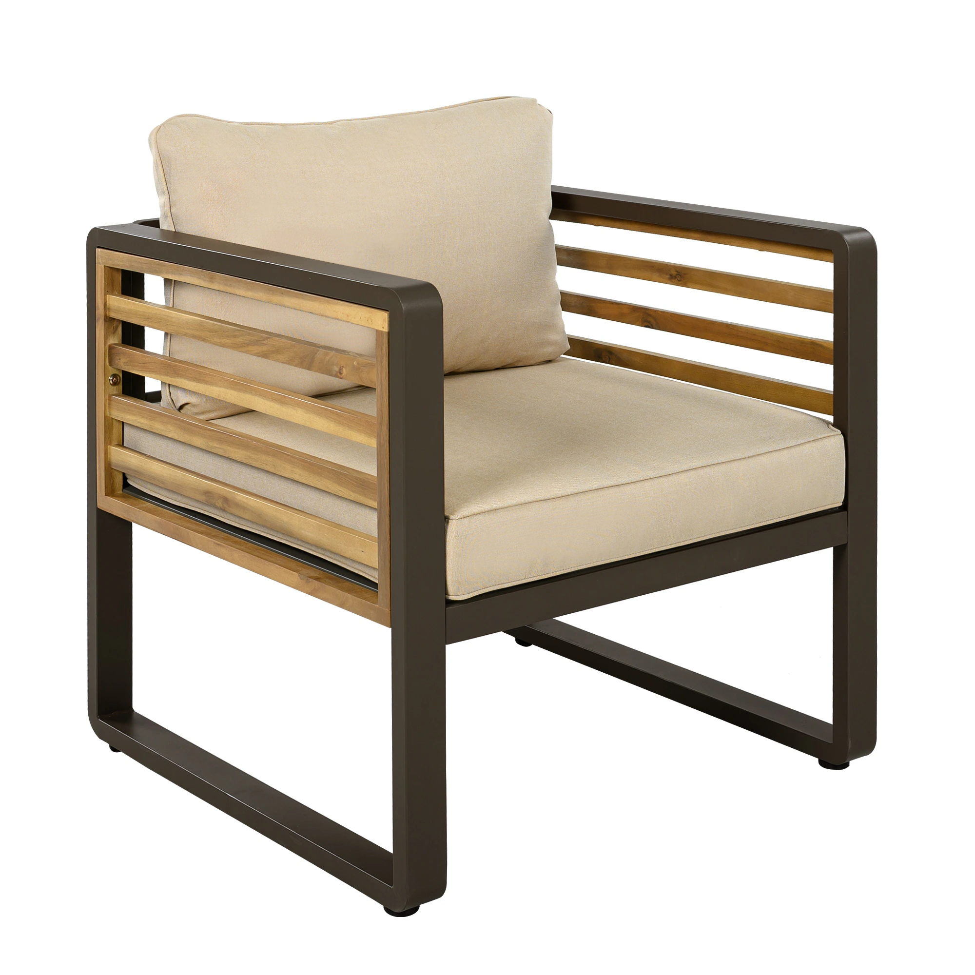 4-Piece Outdoor Conversation Set with Removable Cushions by Leisure Zone - Image 21
