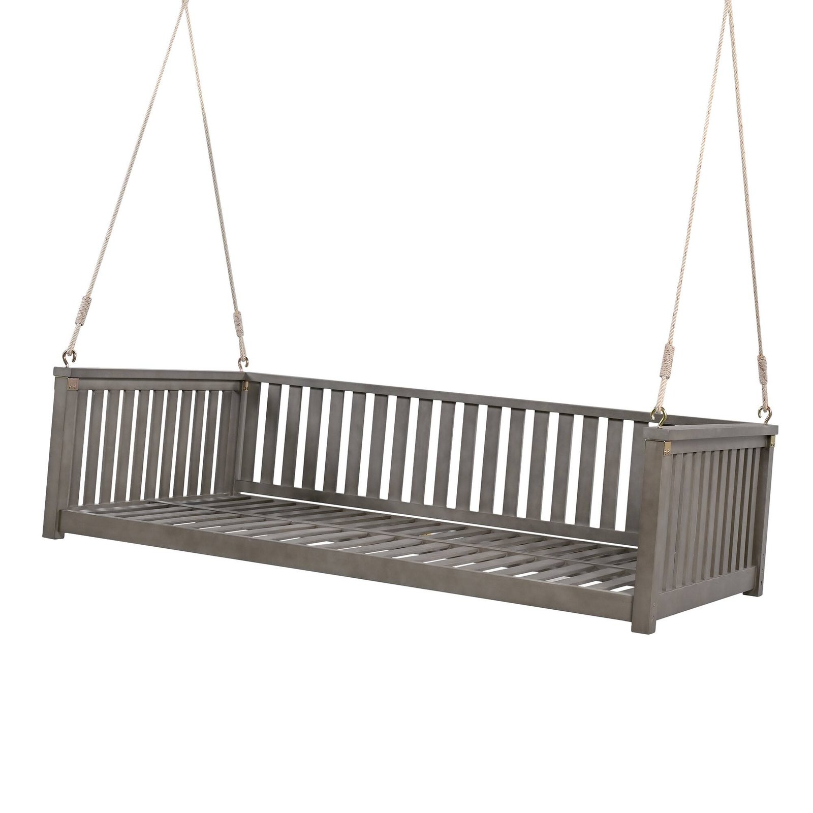 Minimalist Twin Size Garden Swing Bed by Leisure Zone - Image 16