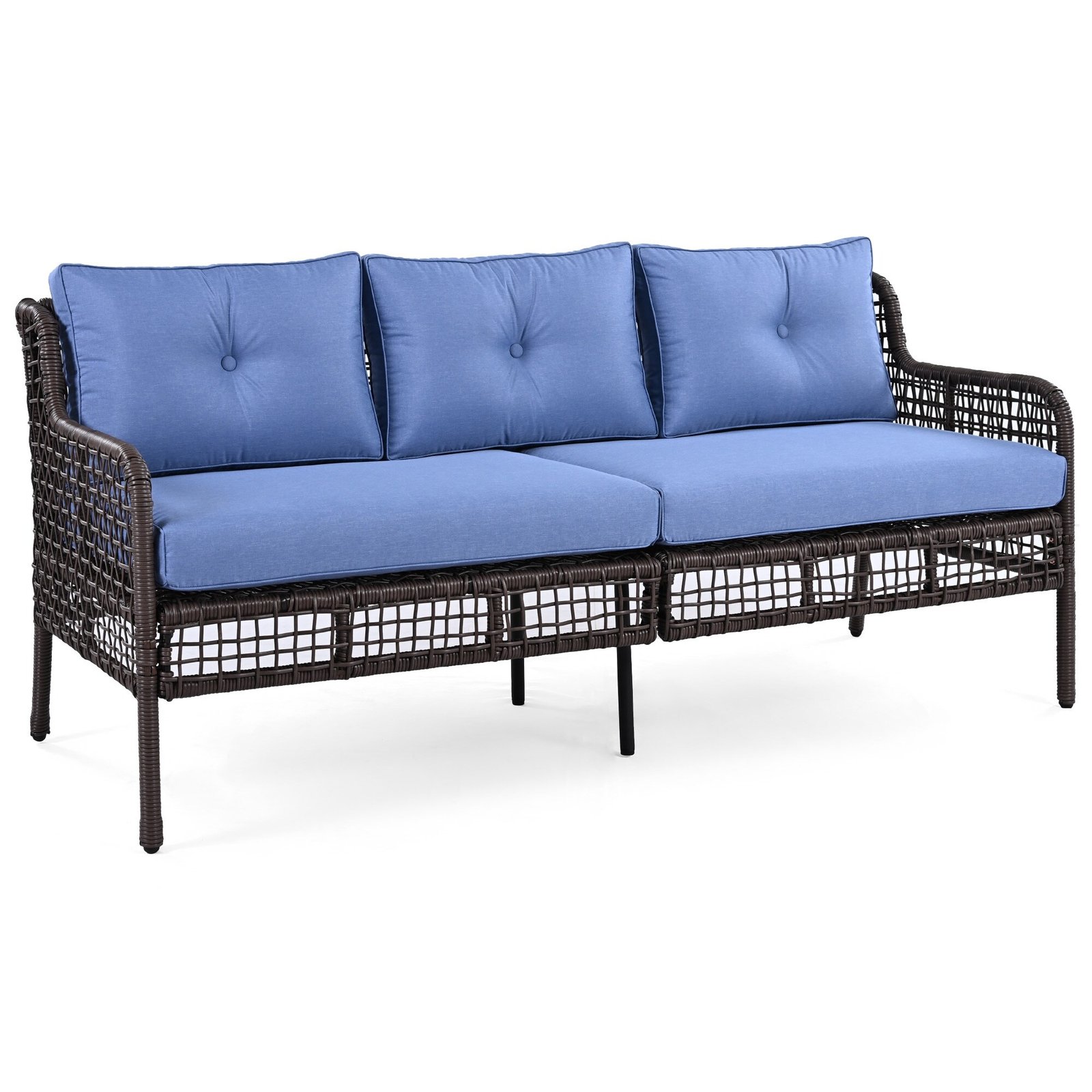 Leisure Zone 4-Piece Outdoor Patio Set with 360° Swivel Lounge Chairs - Image 18