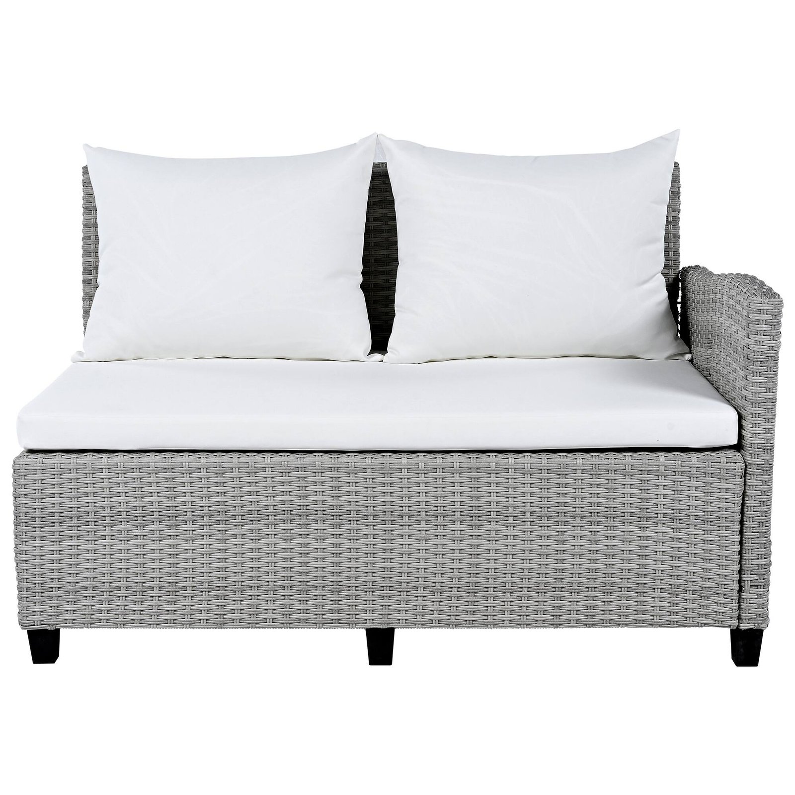 5-Piece L-Shaped Garden Furniture with Extendable Side Tables & Dining Table by Leisure Zone - Image 7