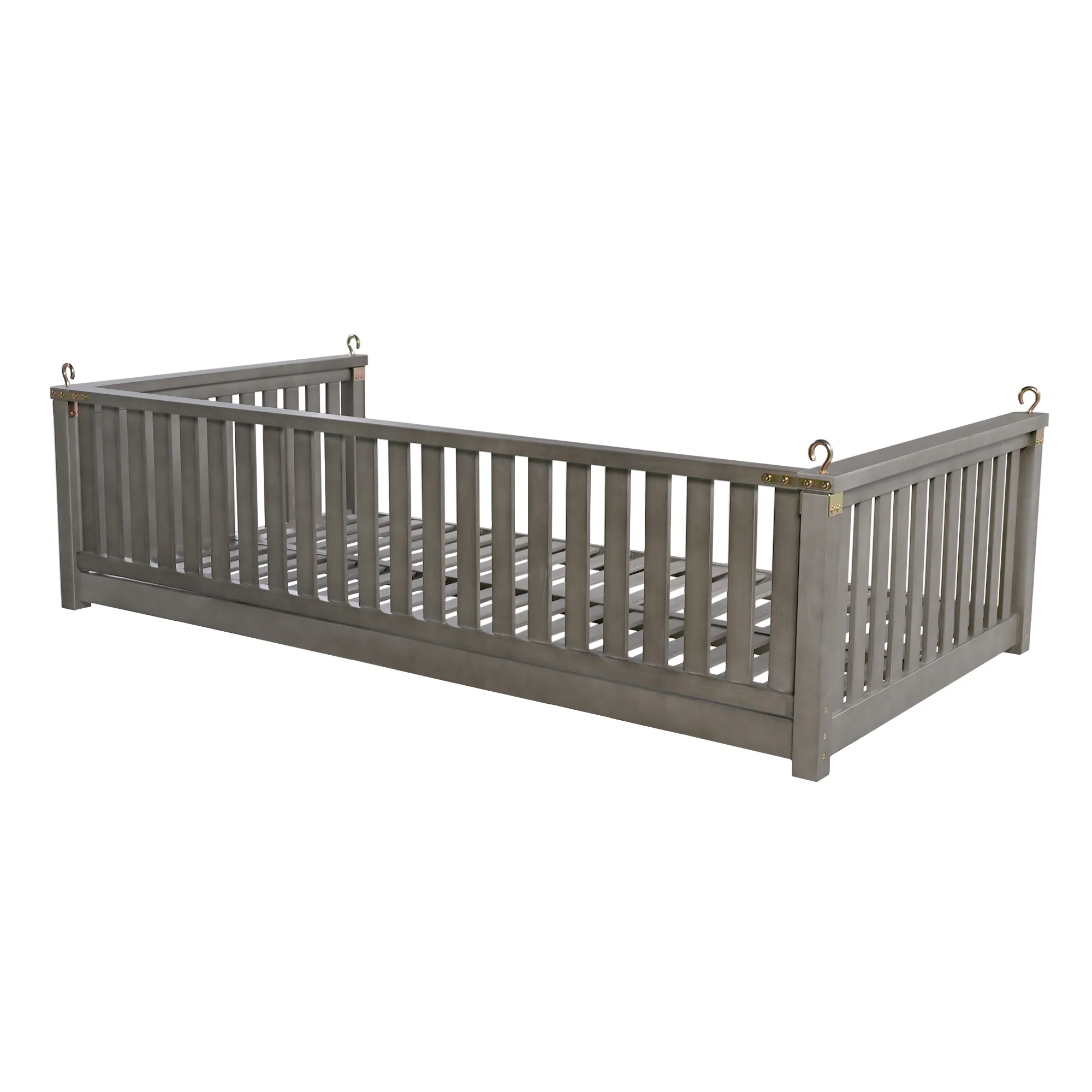 Minimalist Twin Size Garden Swing Bed by Leisure Zone - Image 18