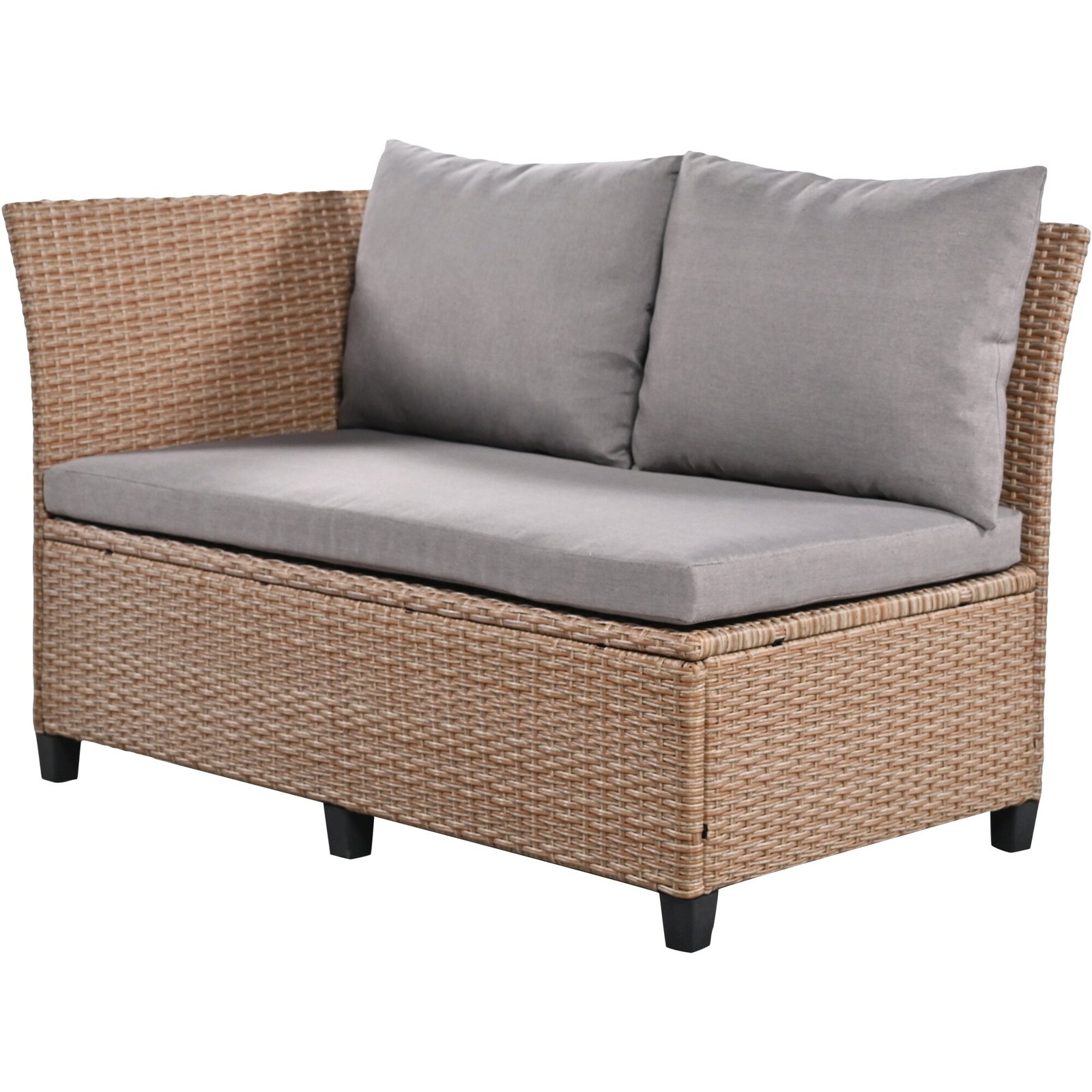 5-Piece L-Shaped Garden Furniture with Extendable Side Tables & Dining Table by Leisure Zone - Image 23