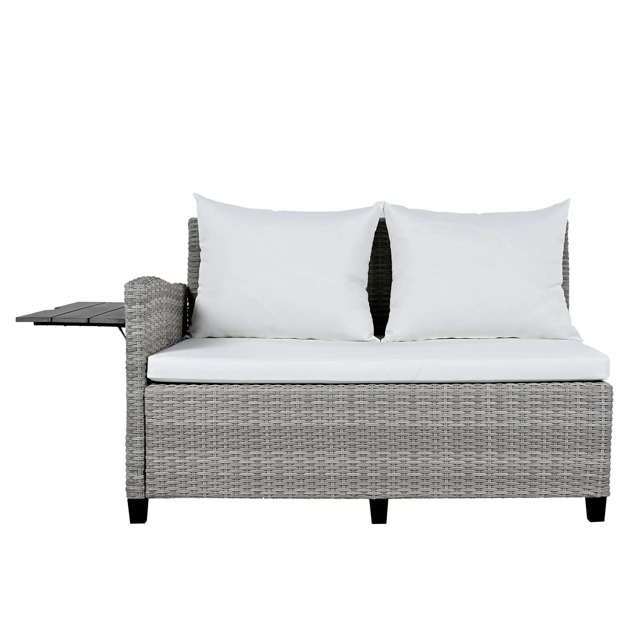 5-Piece L-Shaped Garden Furniture with Extendable Side Tables & Dining Table by Leisure Zone - Image 5