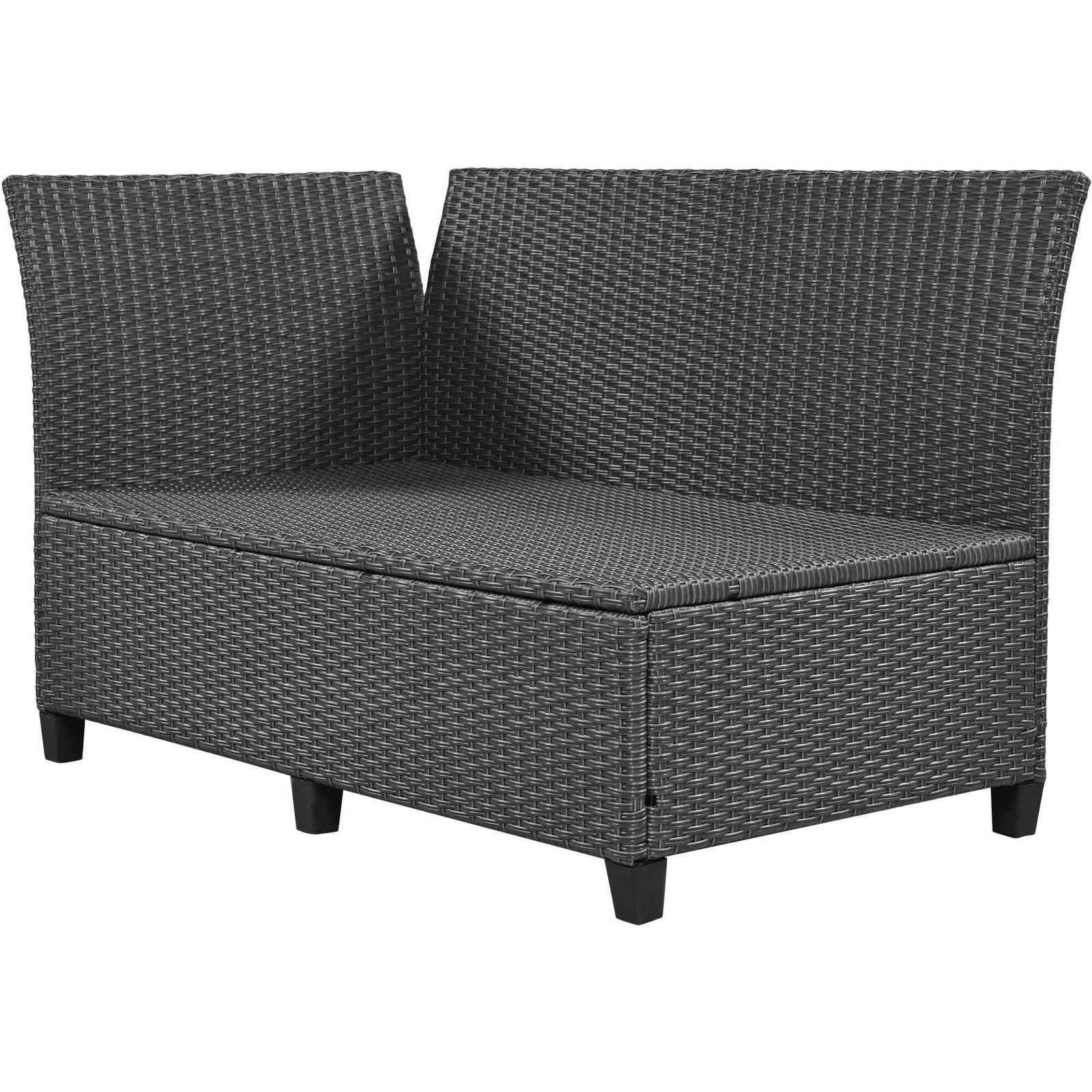 5-Piece L-Shaped Garden Furniture with Extendable Side Tables & Dining Table by Leisure Zone - Image 15
