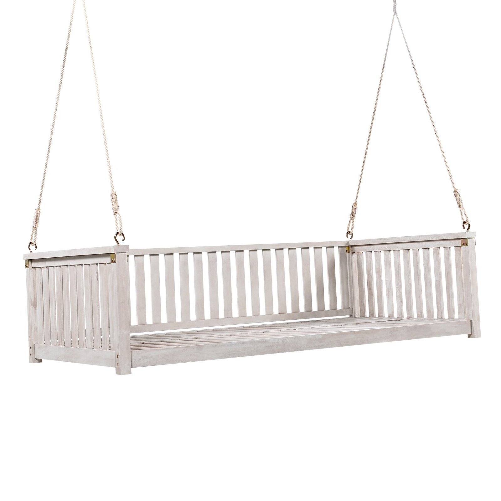 Minimalist Twin Size Garden Swing Bed by Leisure Zone - Image 4