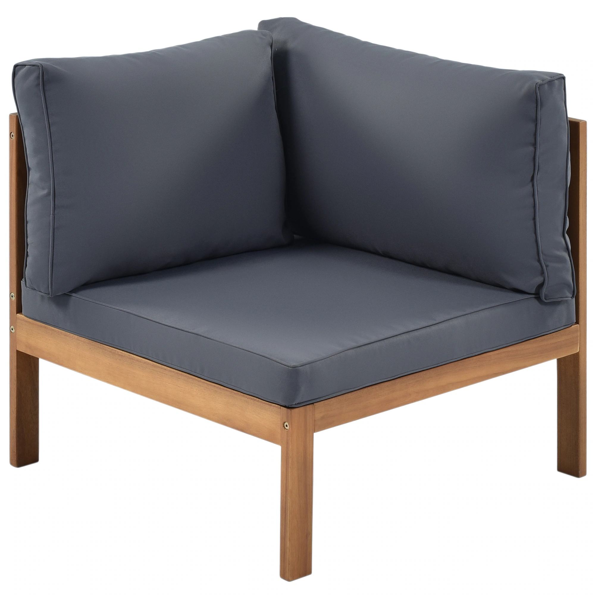 Acacia L-Shape Outdoor Conversation Set by Leisure Zone - Image 16