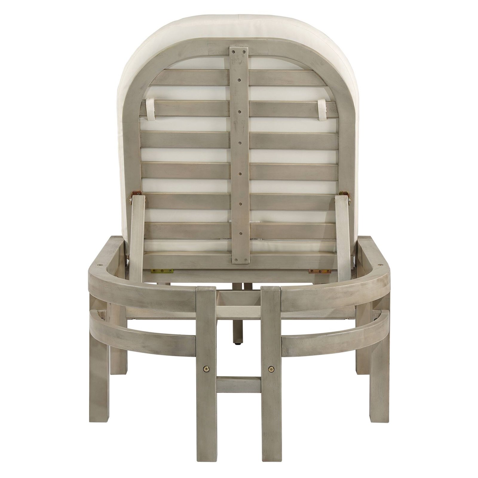 5-Position Adjustable Outdoor Chaise Lounge with Arched Backrest by Leisure Zone - Image 17