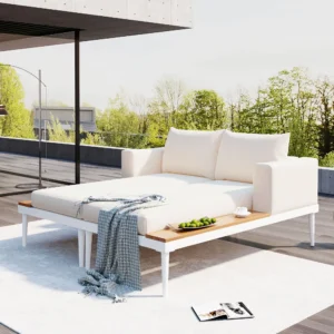 Modern Outdoor Daybed with Side Space Design by Leisure Zone