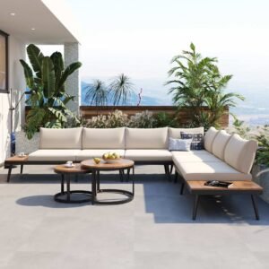 6-Piece Outdoor Sectional Sofa Set by Leisure Zone
