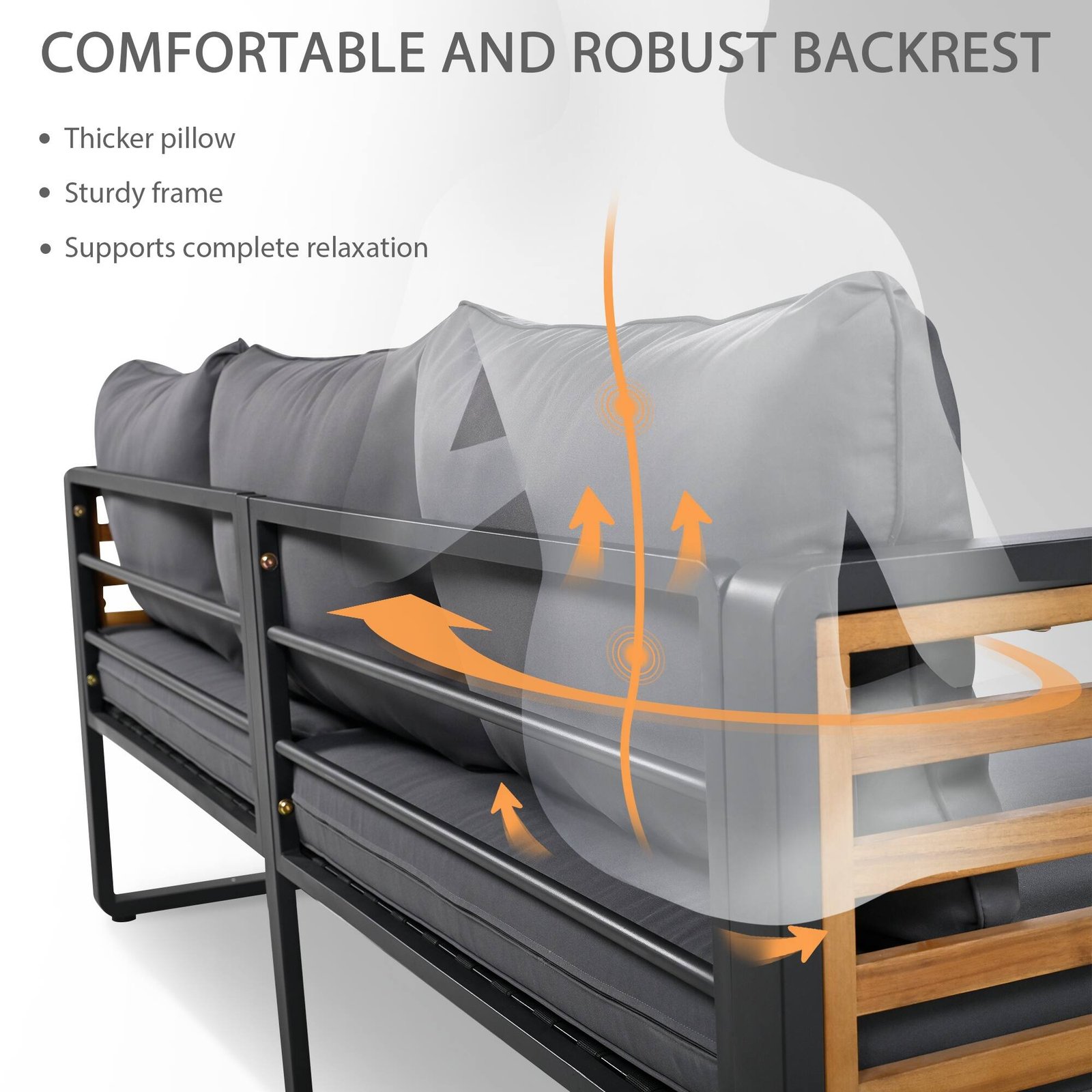 4-Piece Outdoor Conversation Set with Removable Cushions by Leisure Zone - Image 33