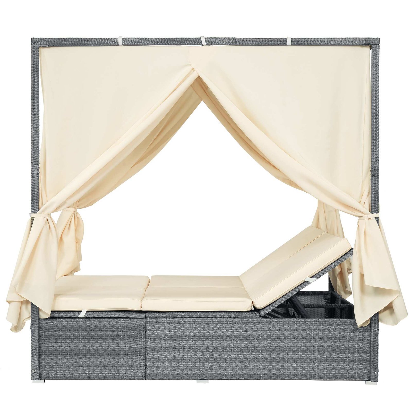 Adjustable Outdoor Sun Lounger with Canopy by Leisure Zone - Image 6