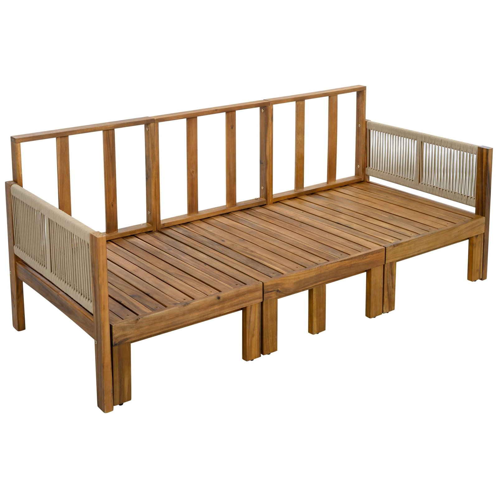 3-in-1 Outdoor Daybed & Patio Sofa with Pull-Out Sleeper by Leisure Zone - Image 18
