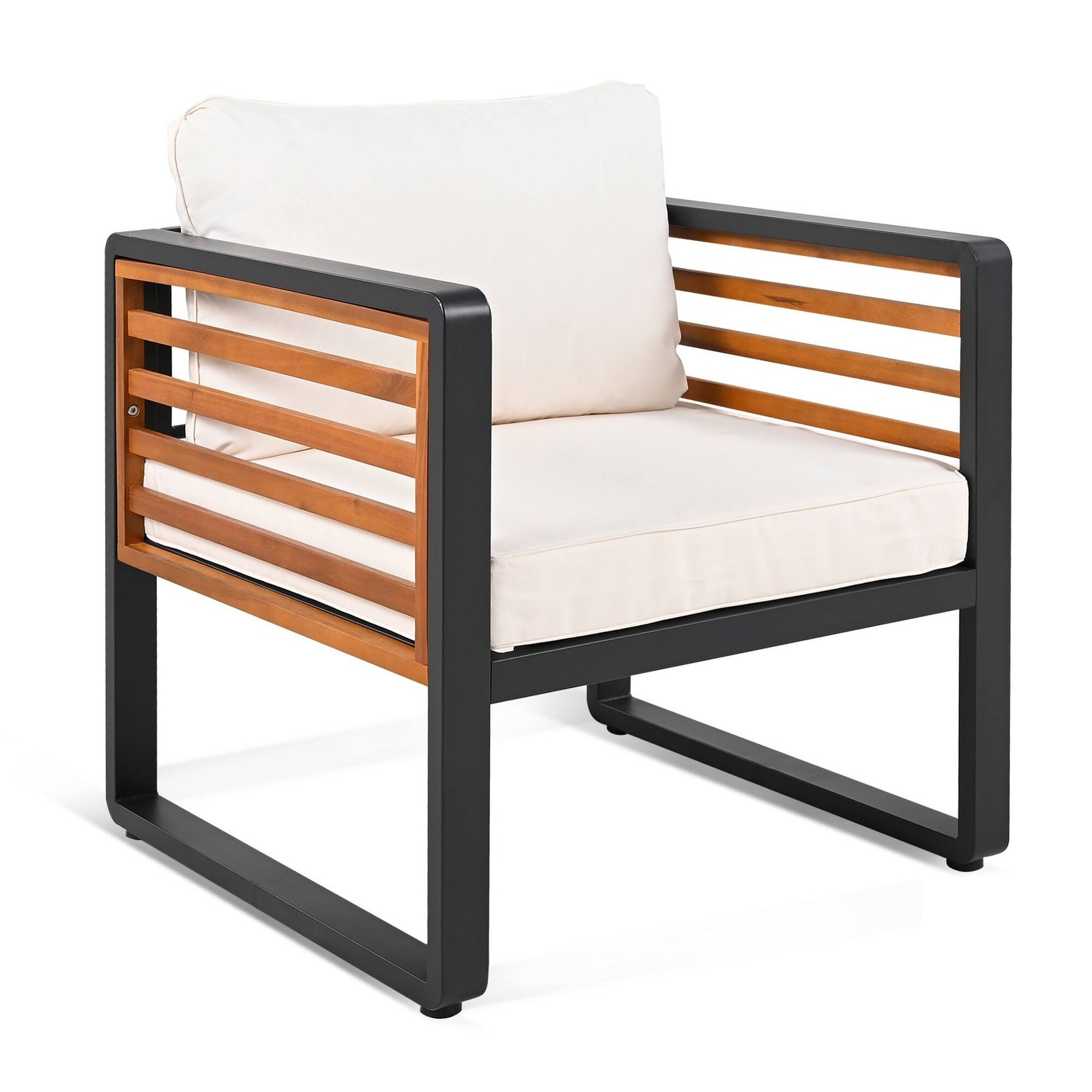 4-Piece Outdoor Conversation Set with Removable Cushions by Leisure Zone - Image 10