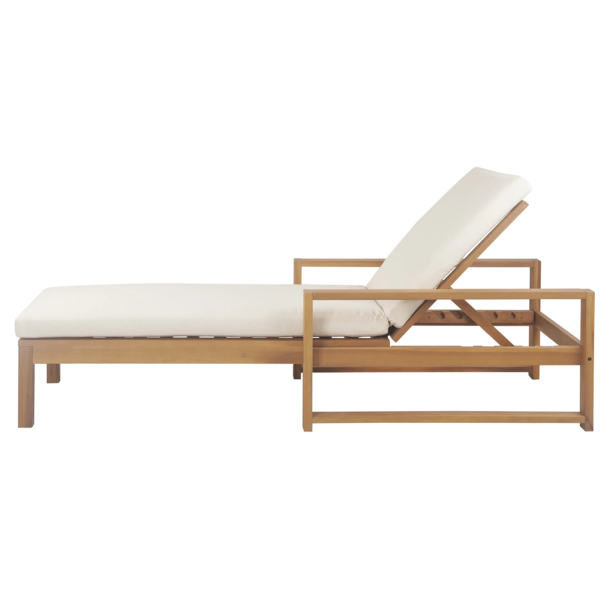 Outdoor Lounge Chair with 5-Position Adjustable Backrest by Leisure Zone - Image 6
