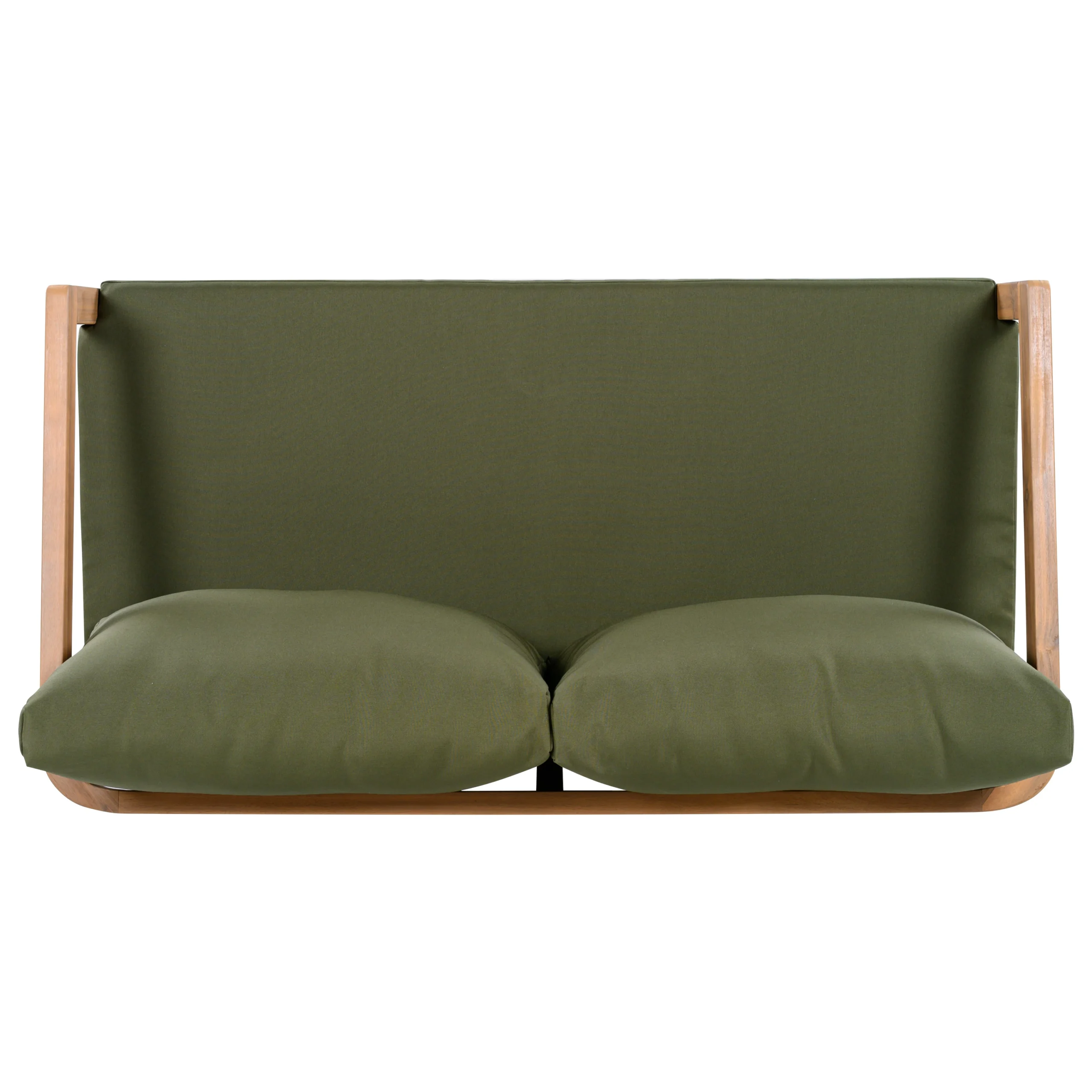 Acacia Wood Patio Loveseat Sofa with Thick Cushions by Leisure Zone - Image 20