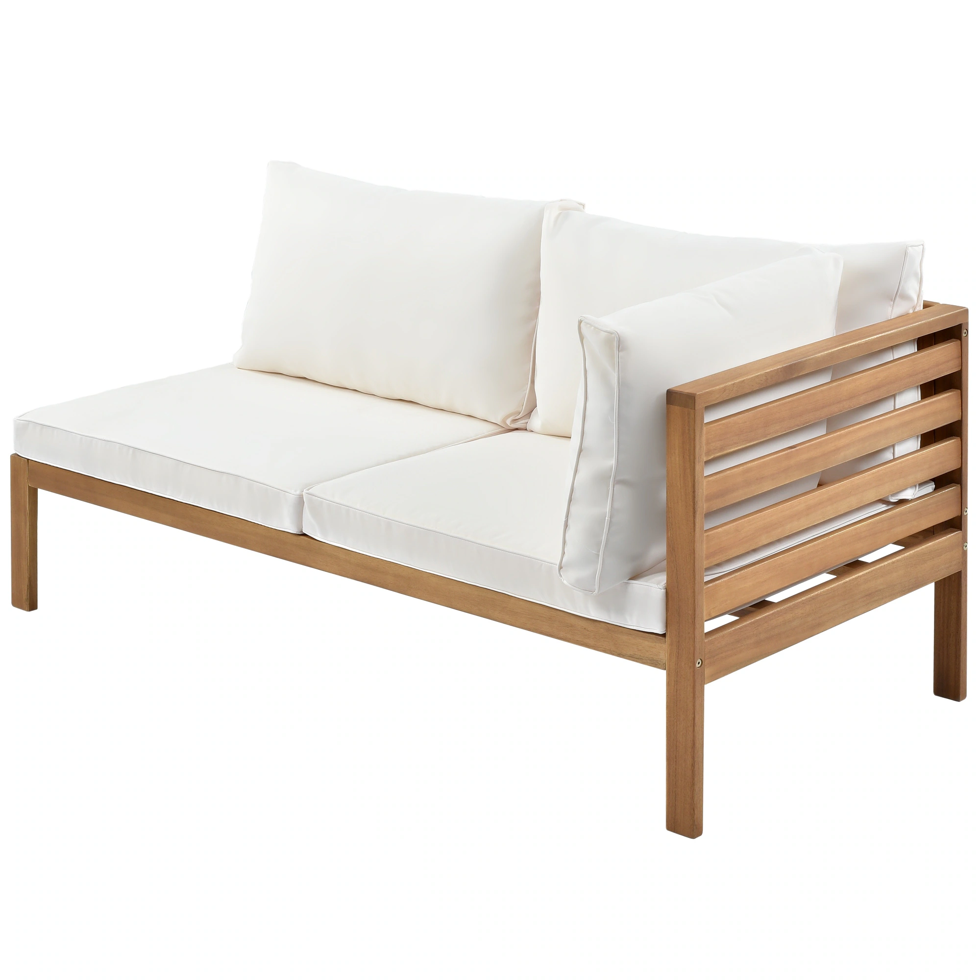 Acacia L-Shape Outdoor Conversation Set by Leisure Zone - Image 7