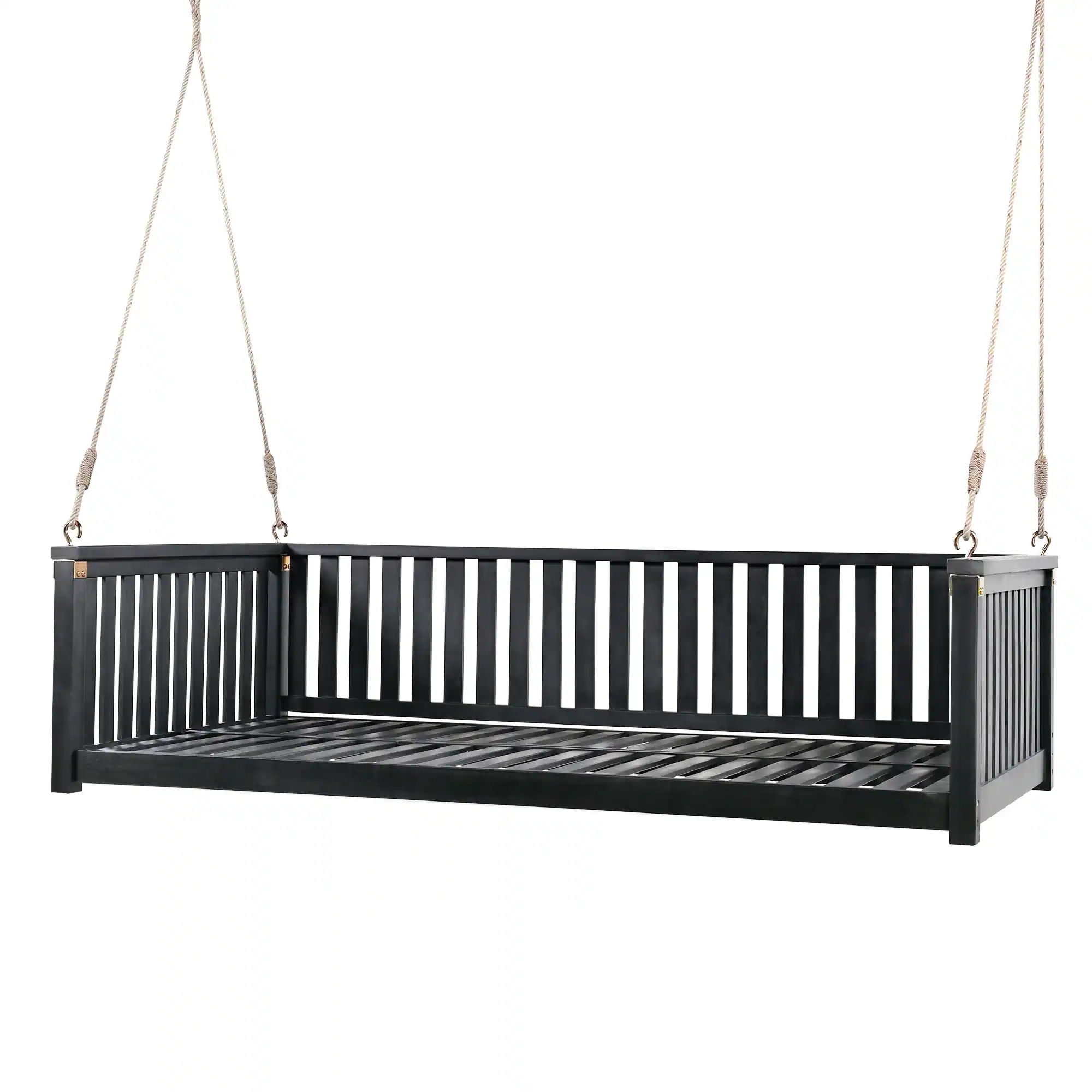 Minimalist Twin Size Garden Swing Bed by Leisure Zone - Image 11