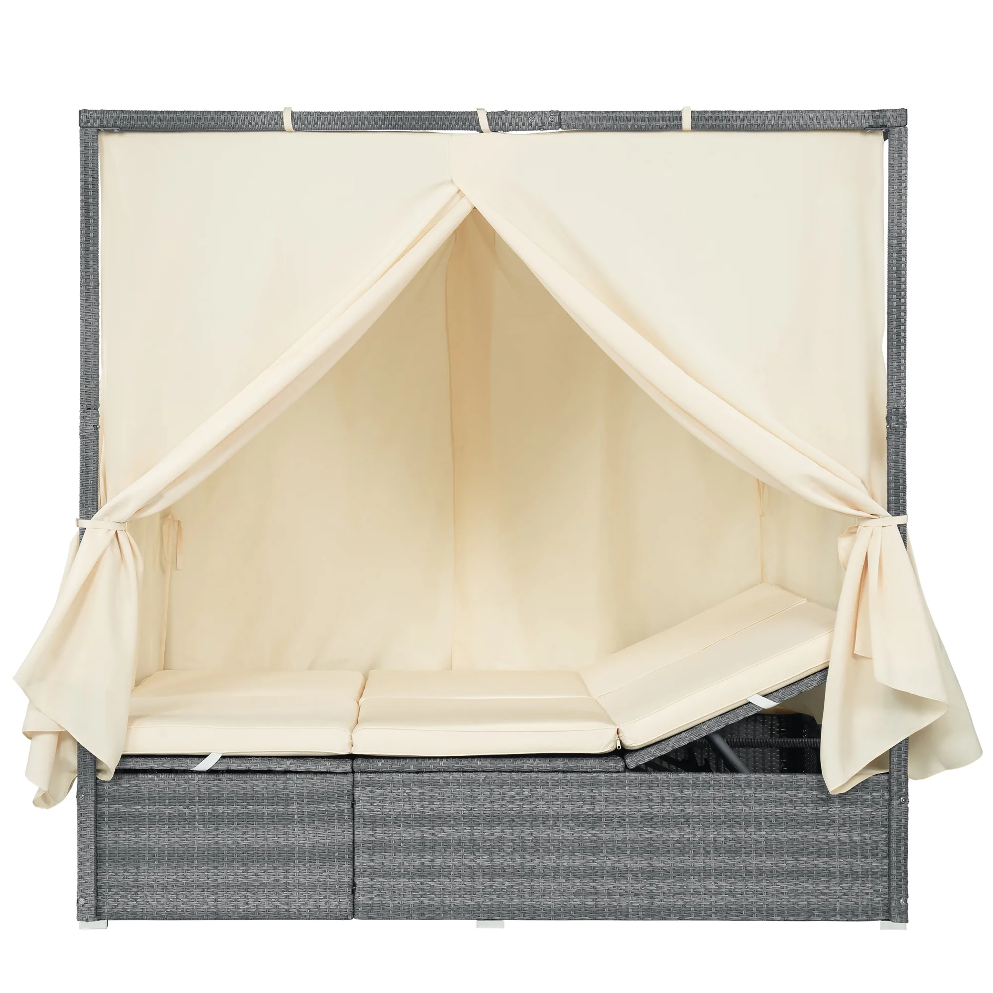 Adjustable Outdoor Sun Lounger with Canopy by Leisure Zone - Image 8