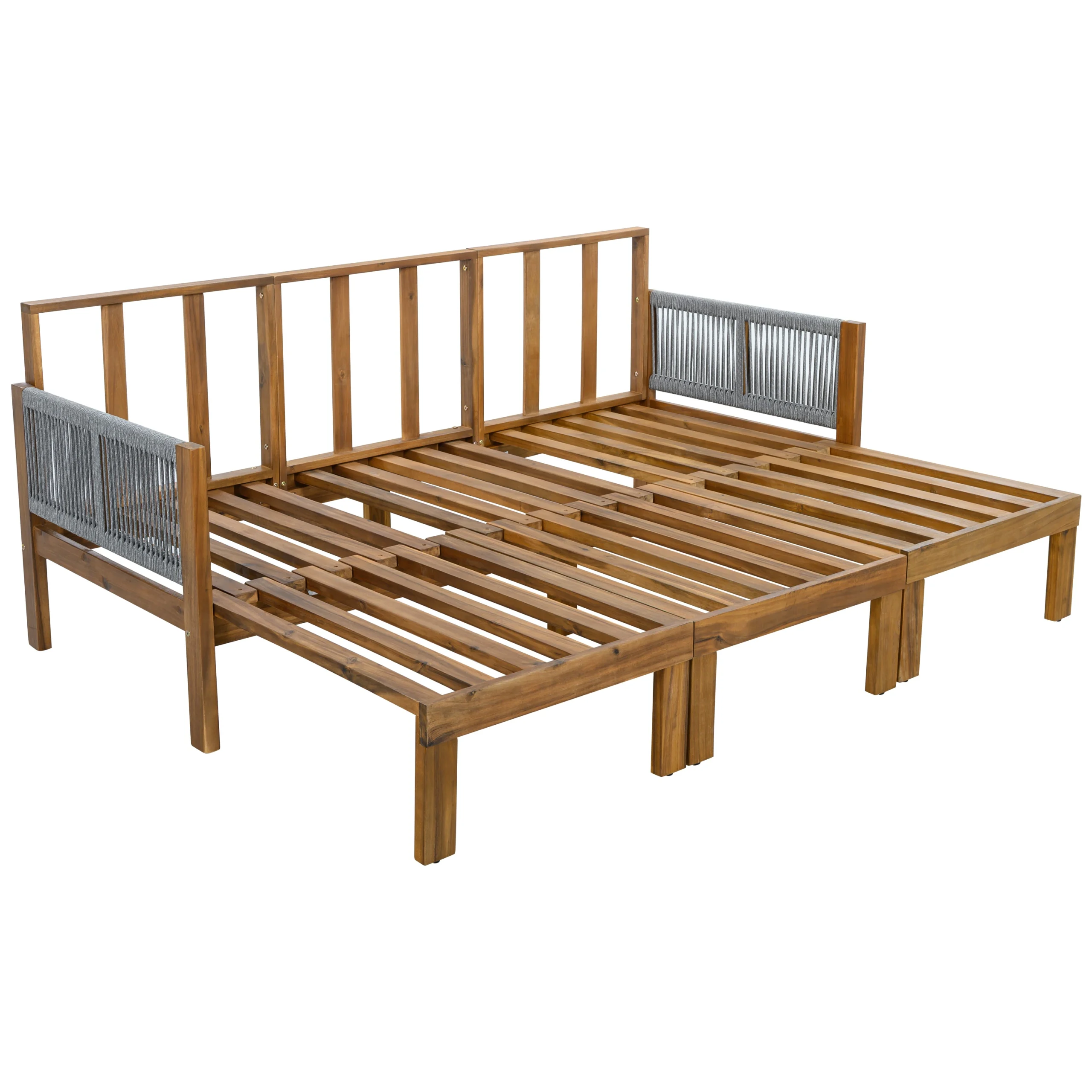 3-in-1 Outdoor Daybed & Patio Sofa with Pull-Out Sleeper by Leisure Zone - Image 27