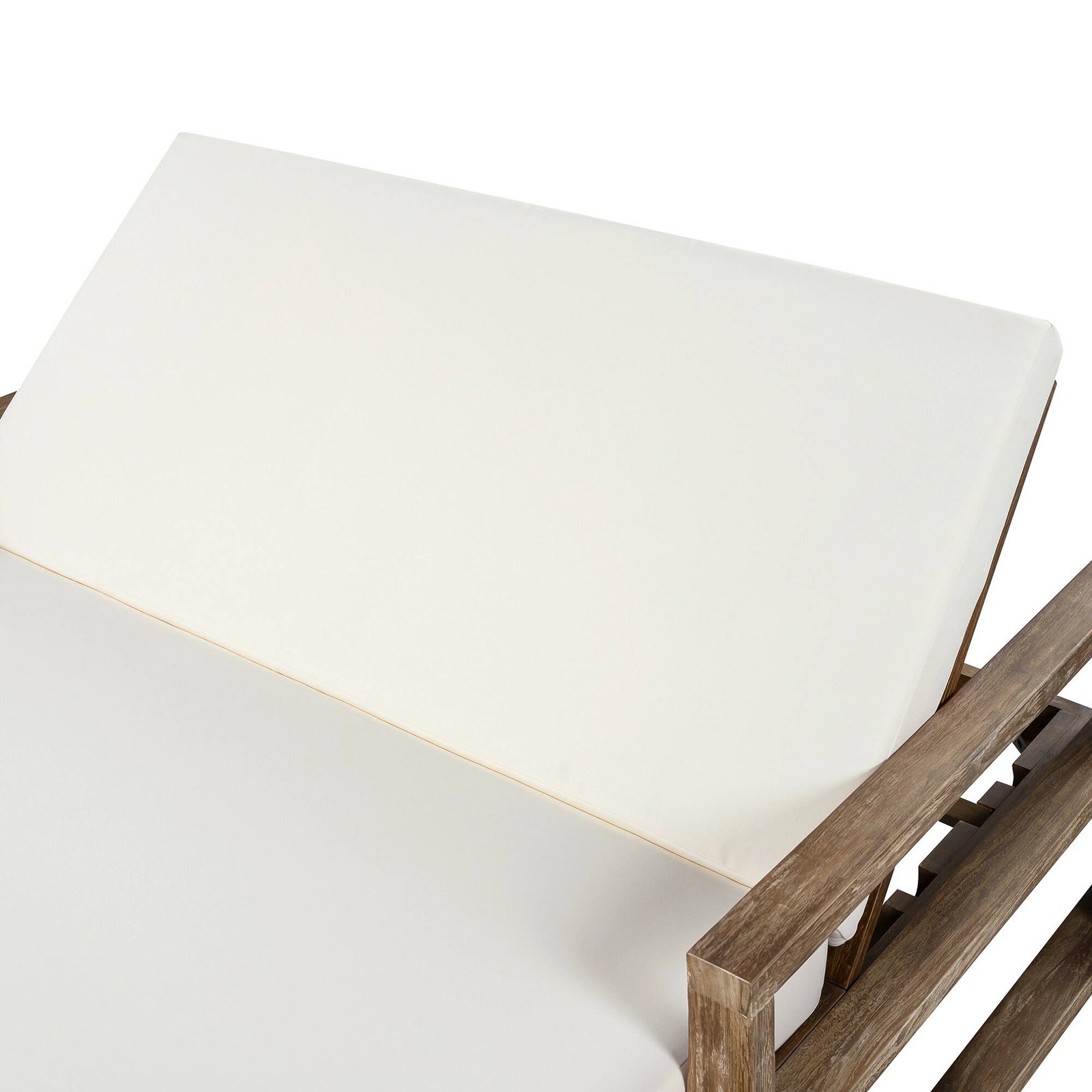 Farmhouse Acacia Wood Double Outdoor Sunbed with Adjustable Backrest by Leisure Zone - Image 12