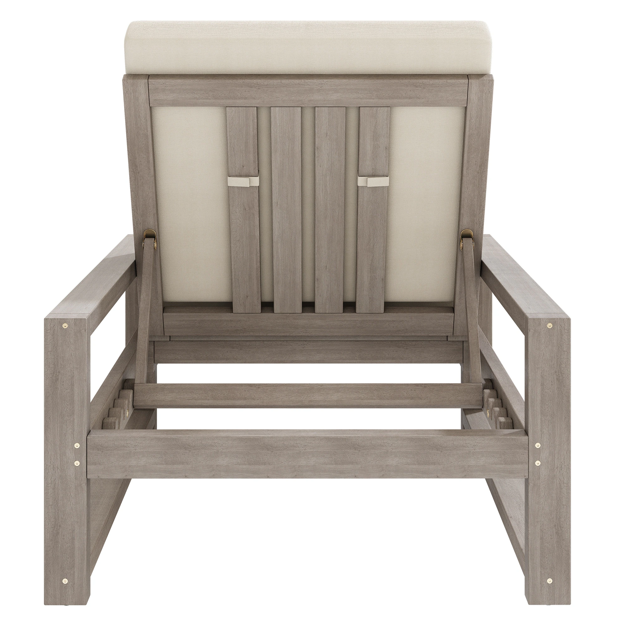 Acacia Wood 5-Position Outdoor Chaise Lounge Chairs Set of 2 by Leisure Zone - Image 19