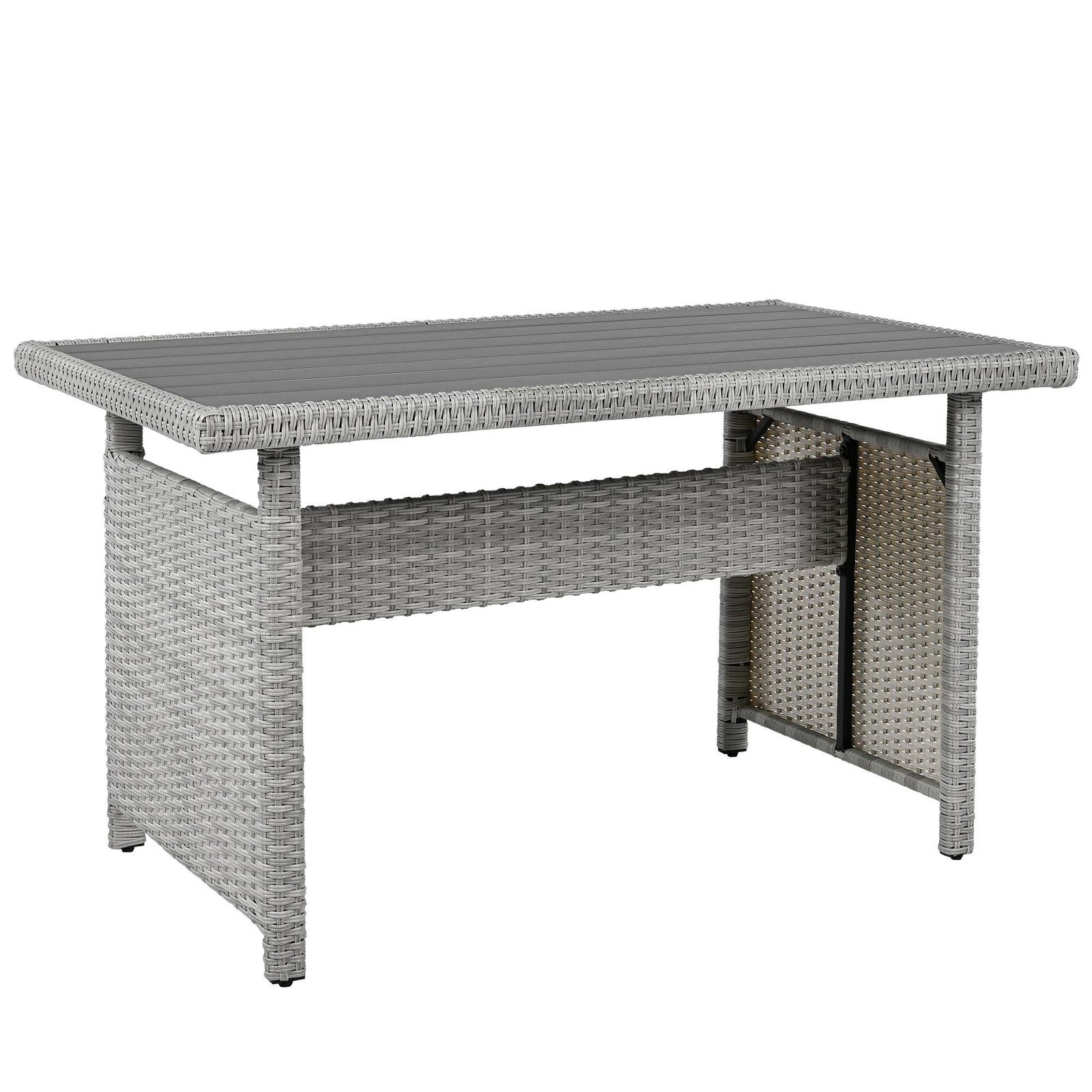5-Piece L-Shaped Garden Furniture with Extendable Side Tables & Dining Table by Leisure Zone - Image 8