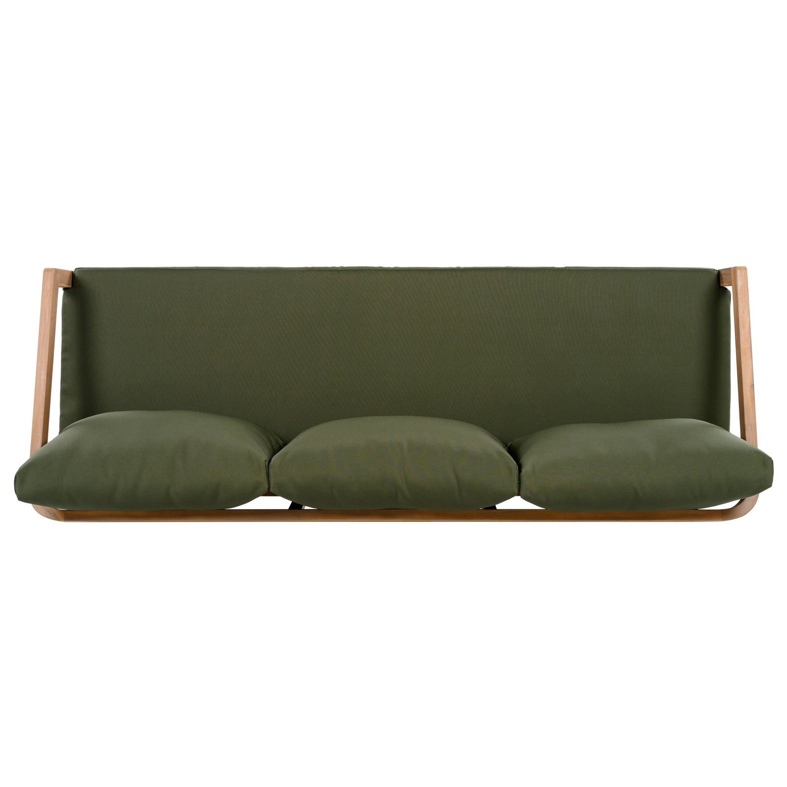 3-Seater Acacia Outdoor Patio Sofa with Thick Cushions by Leisure Zone - Image 17