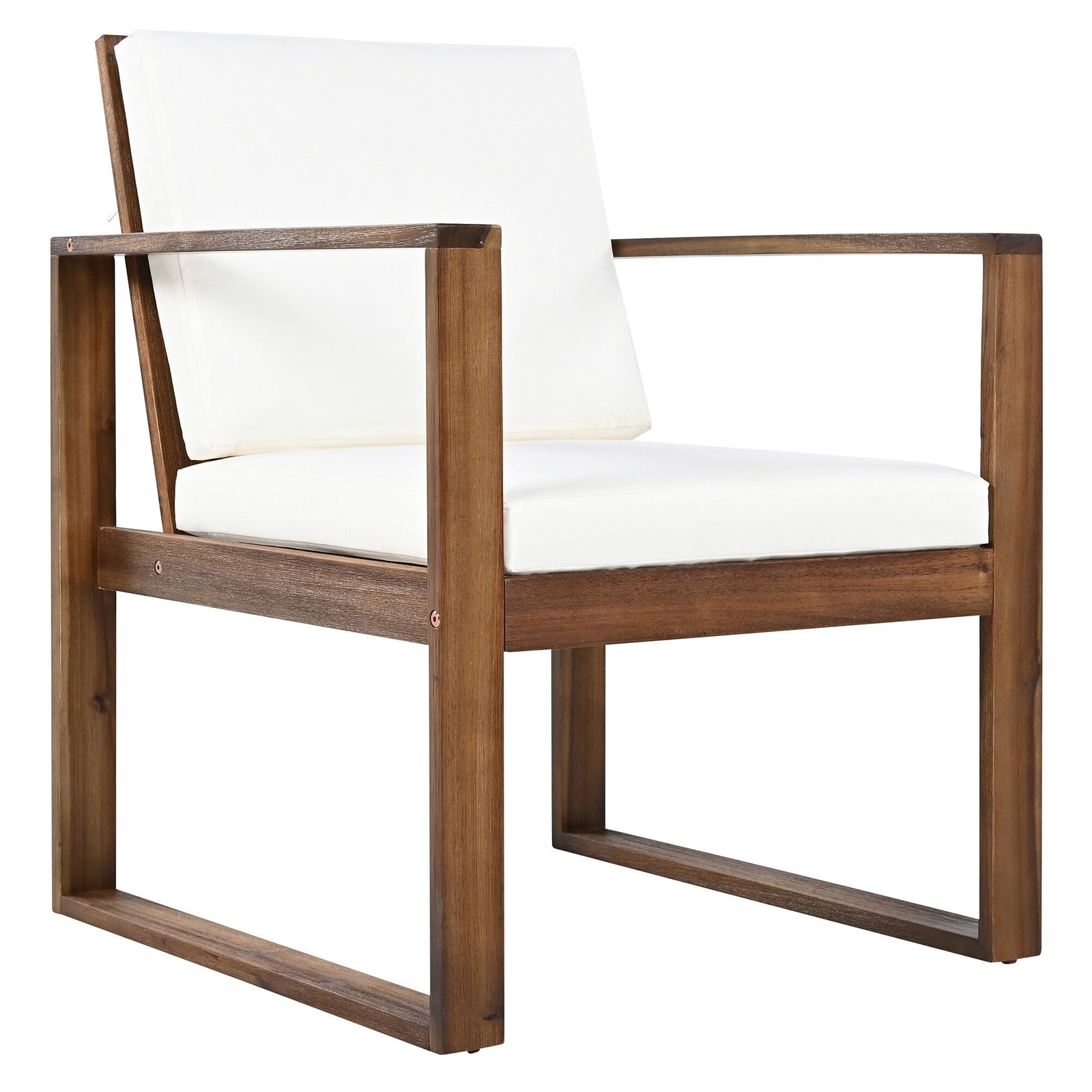 Acacia Wood Patio Table & Chairs with Cushions by Leisure Zone - Image 18