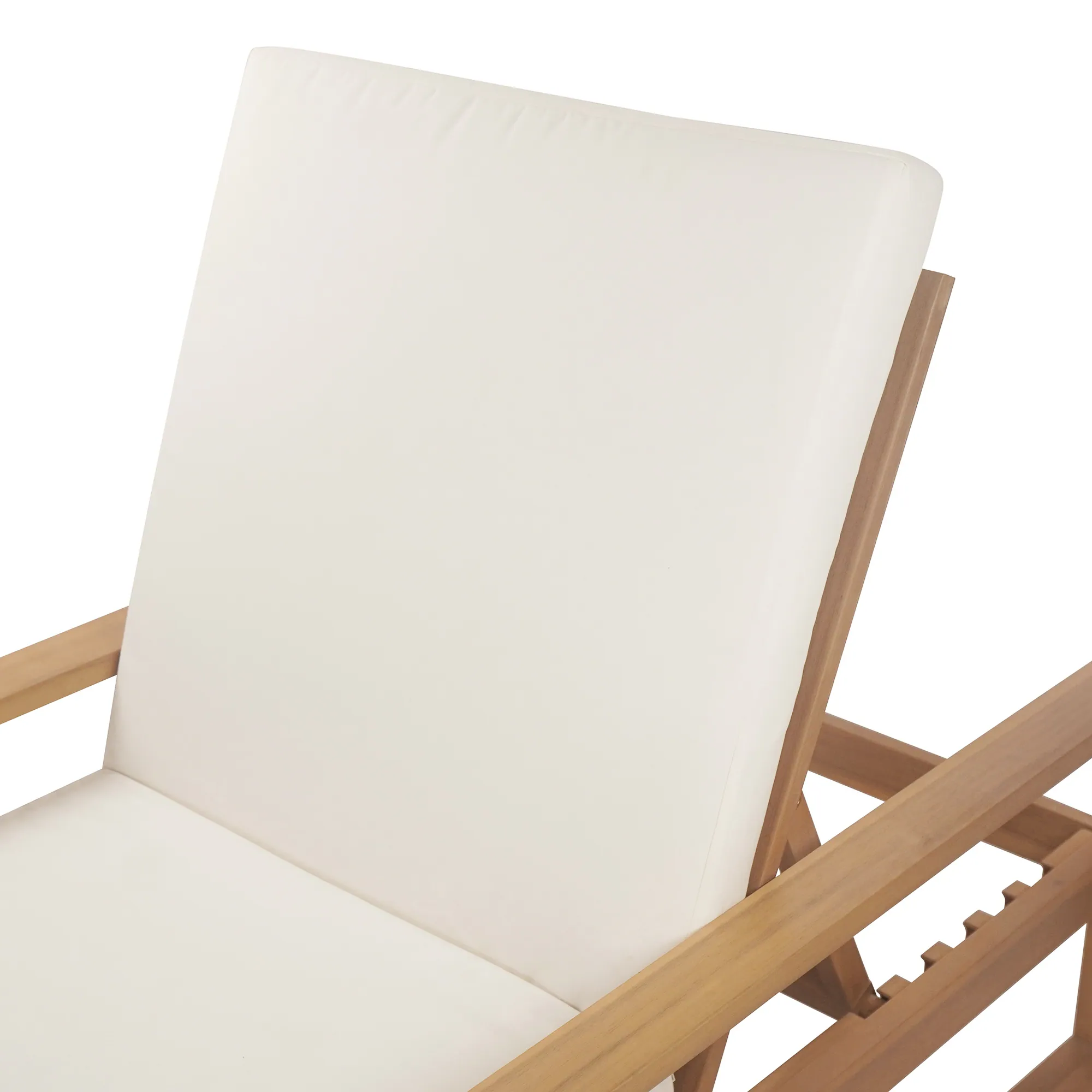 Acacia Wood 5-Position Outdoor Chaise Lounge Chairs Set of 2 by Leisure Zone - Image 11