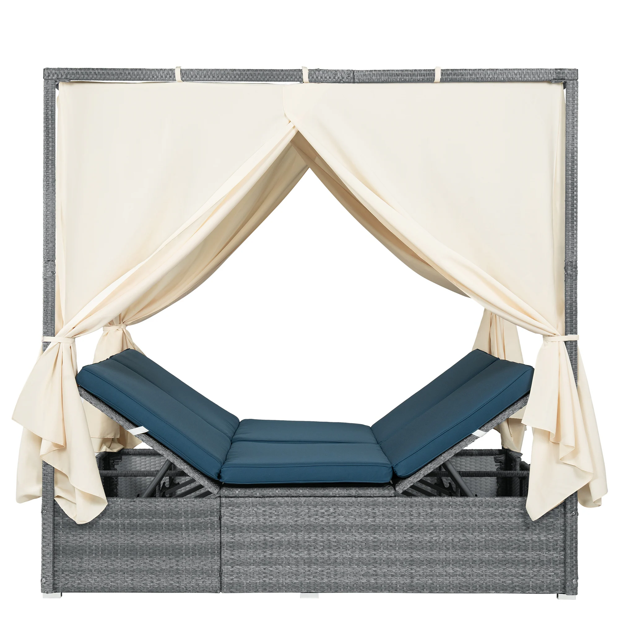 Adjustable Outdoor Sun Lounger with Canopy by Leisure Zone - Image 16